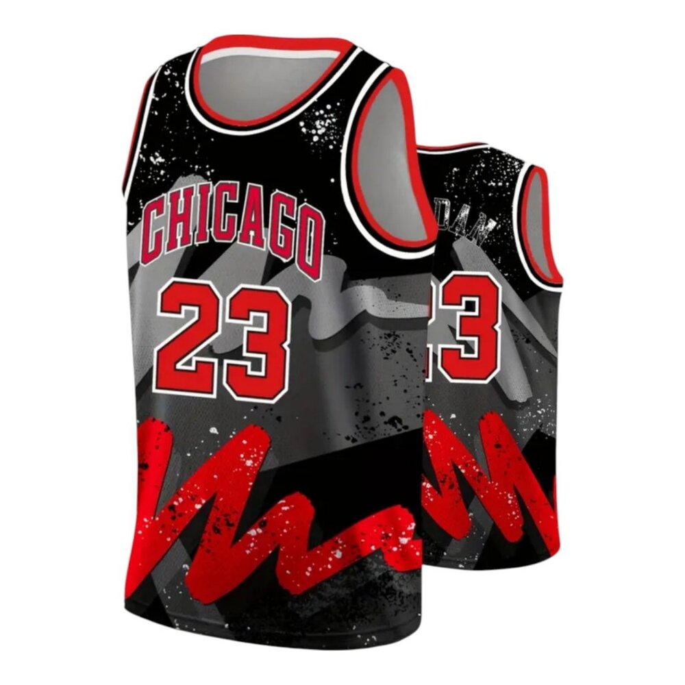 New Chicago Bulls Michael Jordan #23 Basketball Jersey Black Stitched